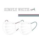 中衛 醫療口罩-Simply White 平面口罩(編織耳帶款)