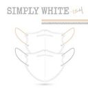 中衛 醫療口罩-SIMPLY WHITE 3D口罩(AW23耳帶 波光粉X雪綿藍)