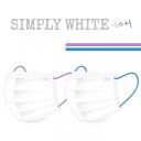 中衛 醫療口罩-Simply White 平面口罩(夏日紫.夏日藍耳帶)
