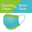CSD MEDICAL FACE MASK- MIX'N MATCH (Dazzling Green + Moon River)