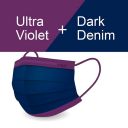 CSD MEDICAL FACE MASK- MIX'N MATCH-(Ultra Violet + Dark Denim)