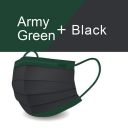 CSD Medical Face Mask- Mix'n Match (Army Green + Black)