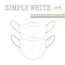中衛 醫療口罩-SIMPLY WHITE 3D口罩(SS24耳帶 若芽綠X露草藍)