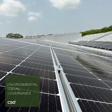 CSD、ソーラーパネルによるグリーン発電を導入